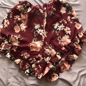 floral shorts
